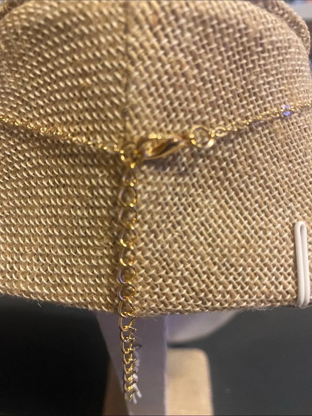 Delicate Gold Geometric Drop Necklace - Minimal Diamond Shape